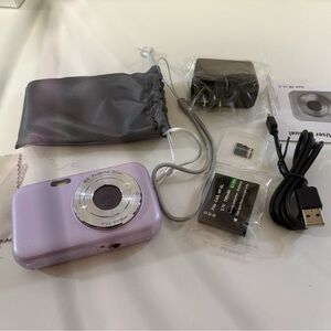 Digital Camera with Accessories - Purple